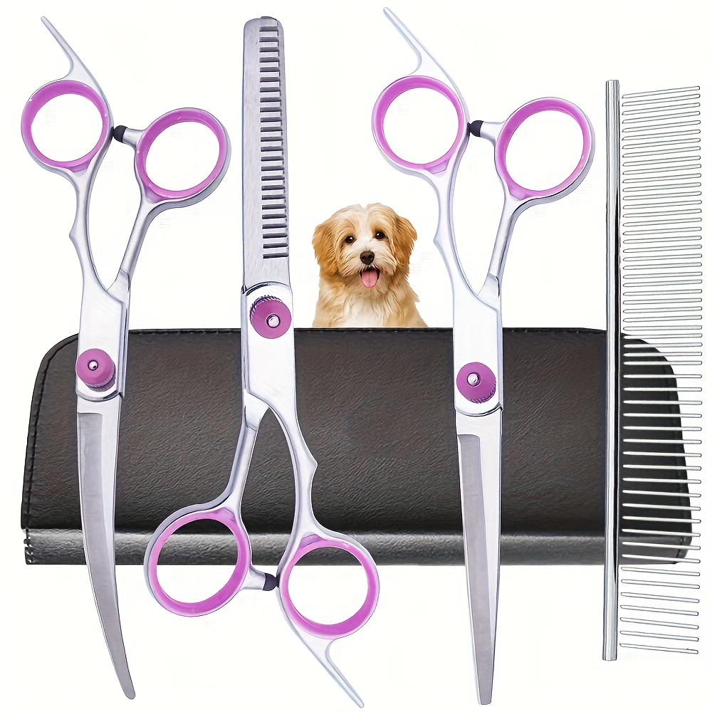 Grooming Scissors - 5Pcs Professional Dog Grooming Scissors Set