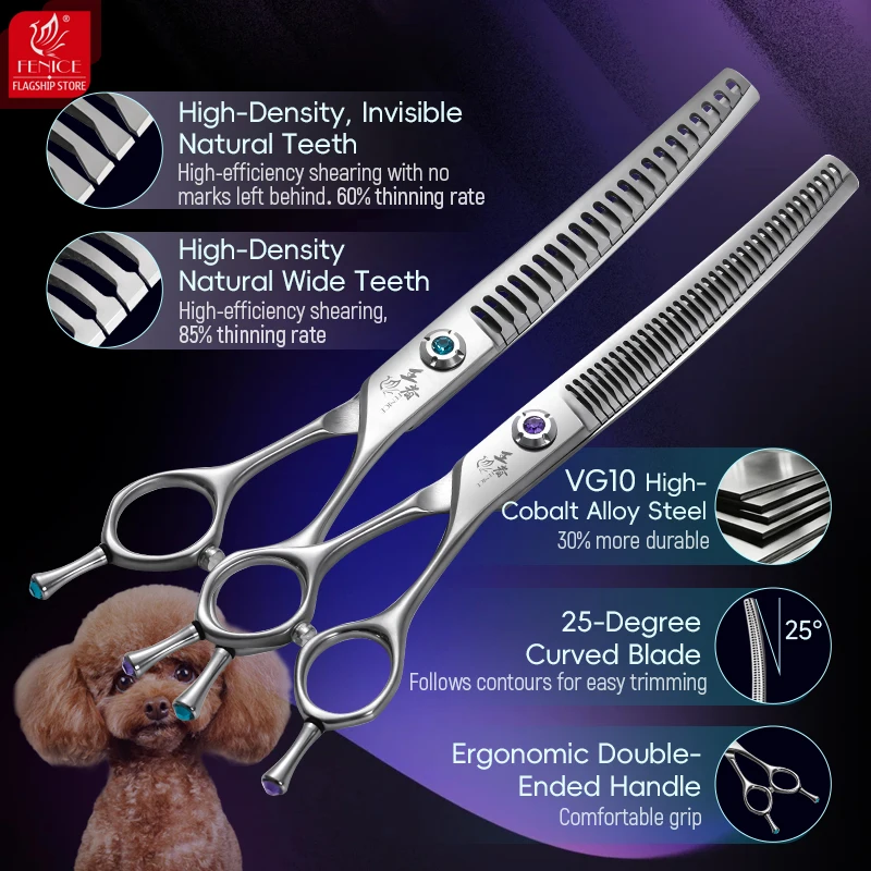 Fenice King Series 7 Inch VG10 - đánh giá và giá Grooming Scissors