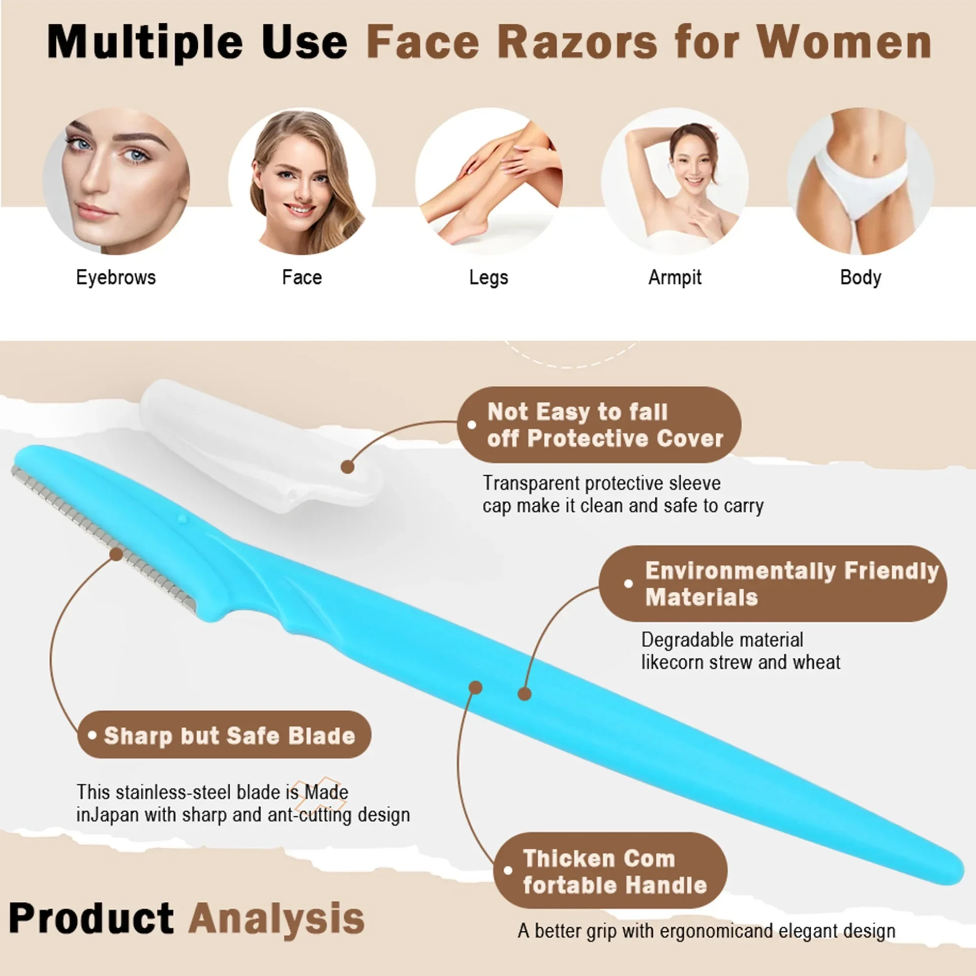 5/40Pcs Eyebrow Trimmer Face B - đánh giá và giá Hair Clipper