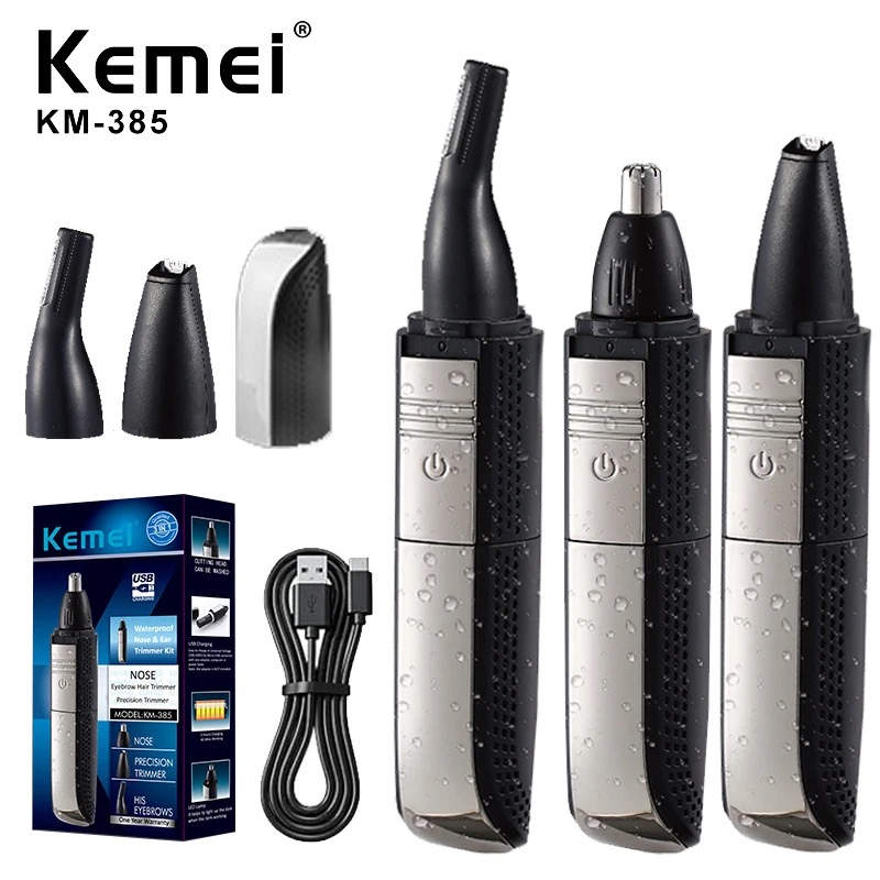 Kemei 3 In 1 Waterproof Nose E - đánh giá và giá Beard Trimmer