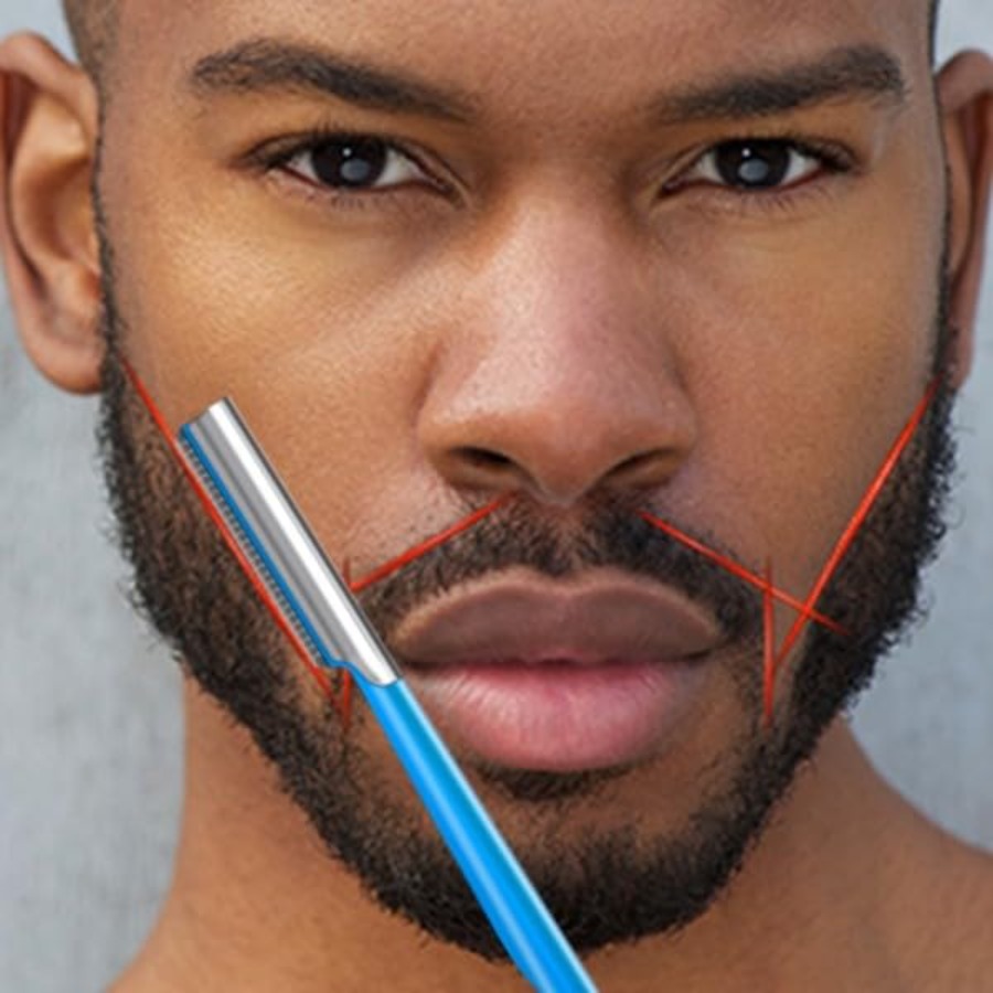 Beard Shaping Razor Tool Musta - đánh giá và giá Mens Grooming Travel Kit