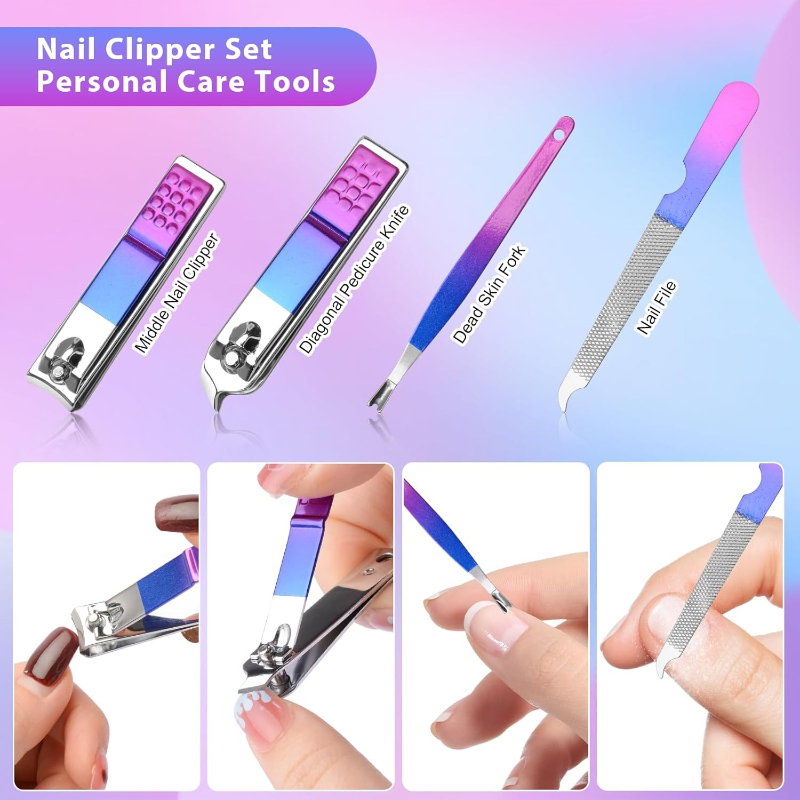 Manicure Set Nail Clippers Ped - đánh giá và giá Mens Grooming Travel Kit