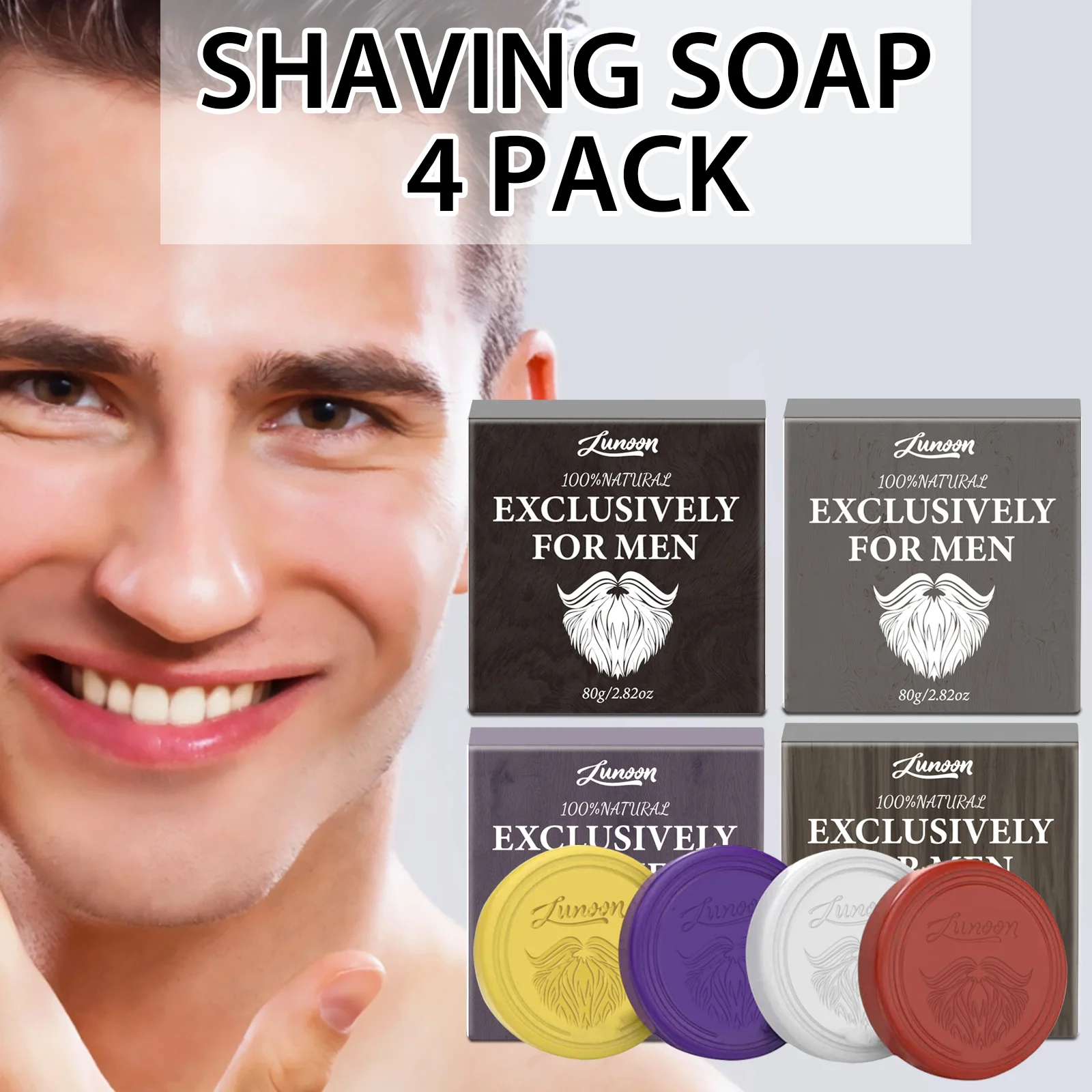4/1pcs Mens Beard Shaving Soap - đánh giá và giá Shaving Cream
