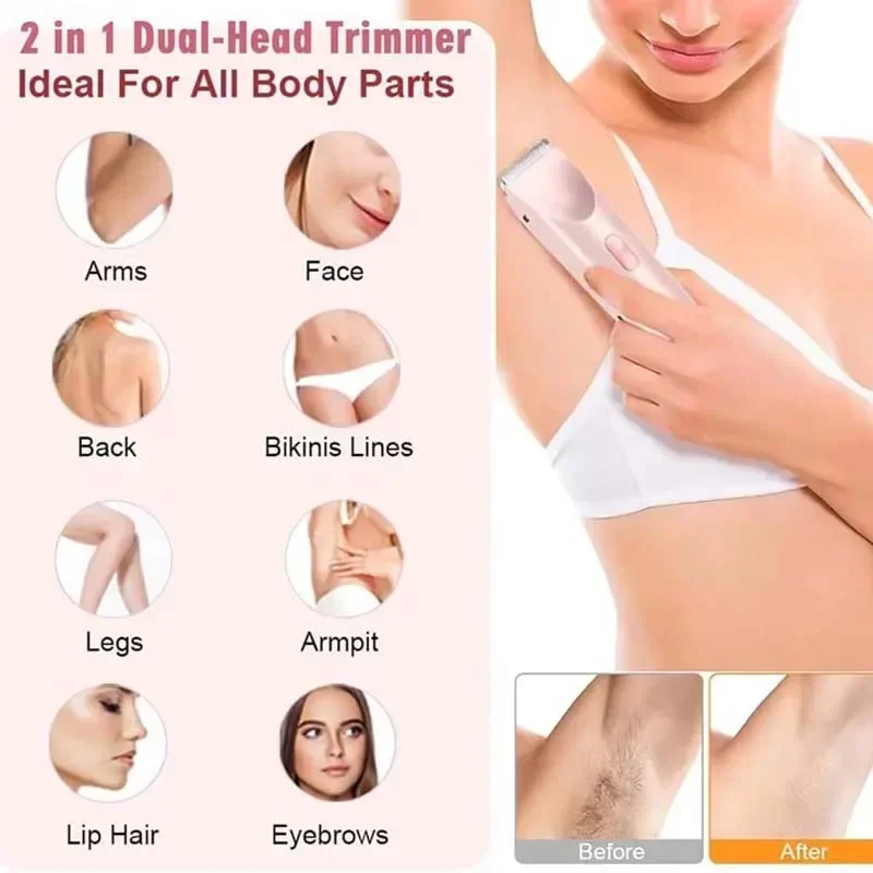Electric Shaver for Woman Doub - đánh giá và giá Body Trimmer