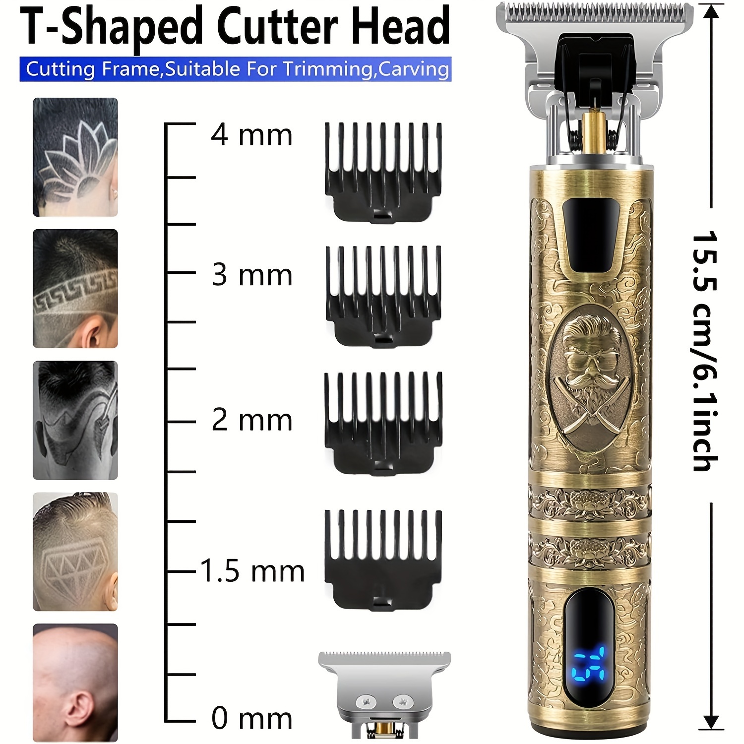 Electric Hair Clipper With LCD - đánh giá và giá Beard Oil
