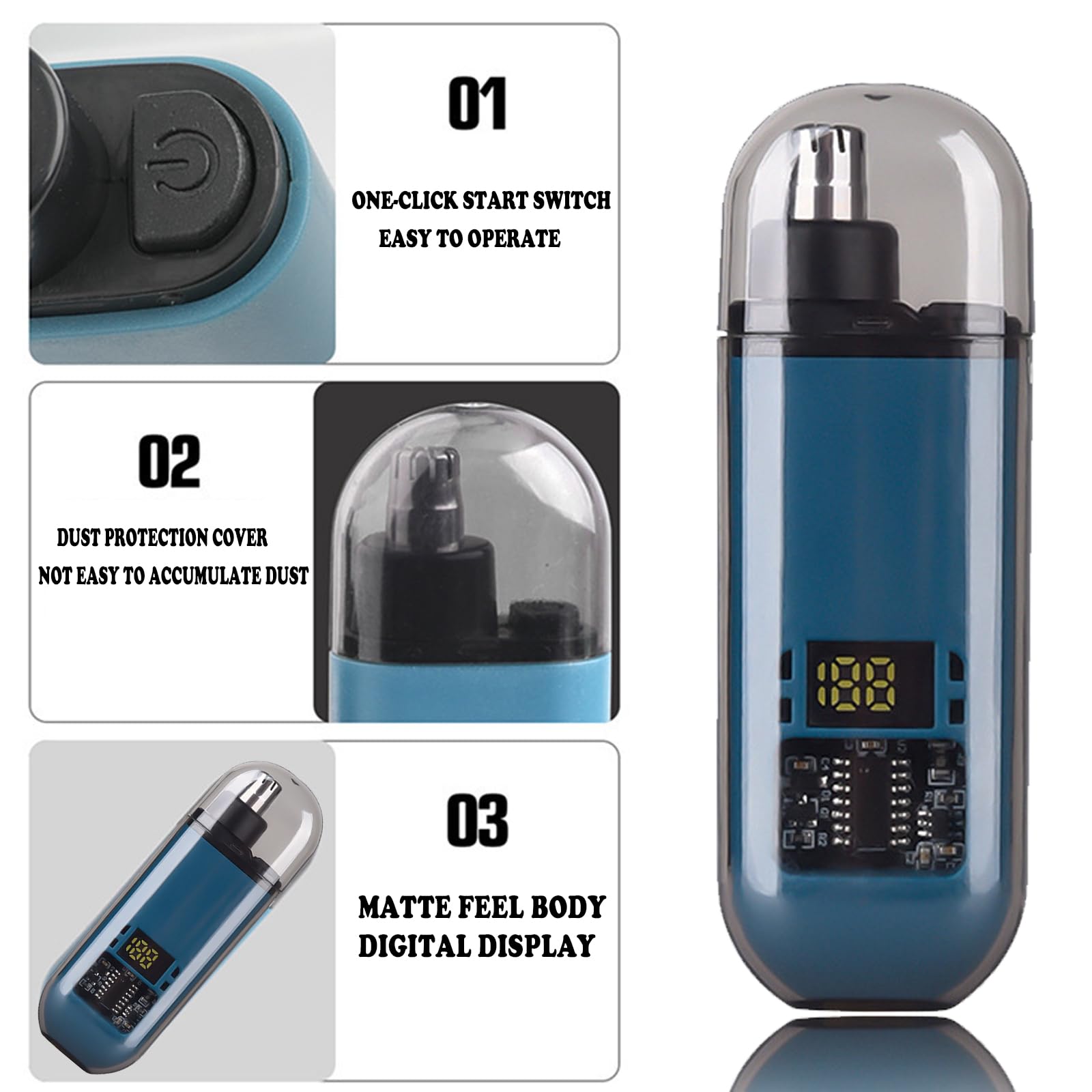 USB Rechargeable Nose and Ear  - đánh giá và giá Nose Trimmer