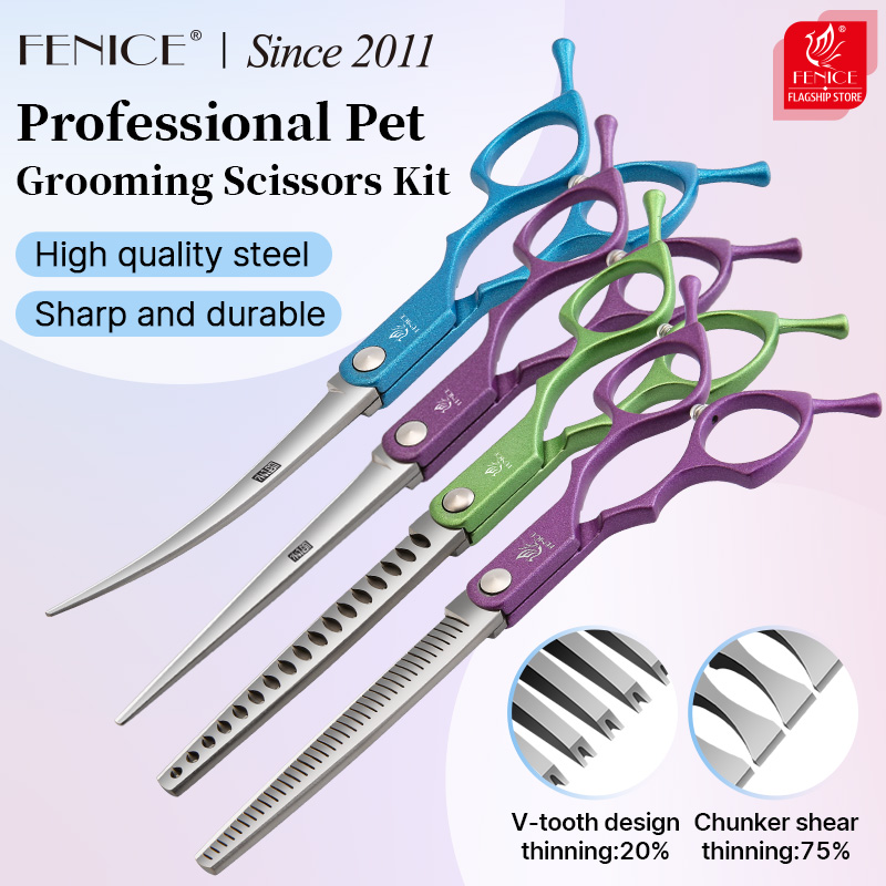 Fenice 6.5 Inch Colorful Strai - đánh giá và giá Grooming Scissors
