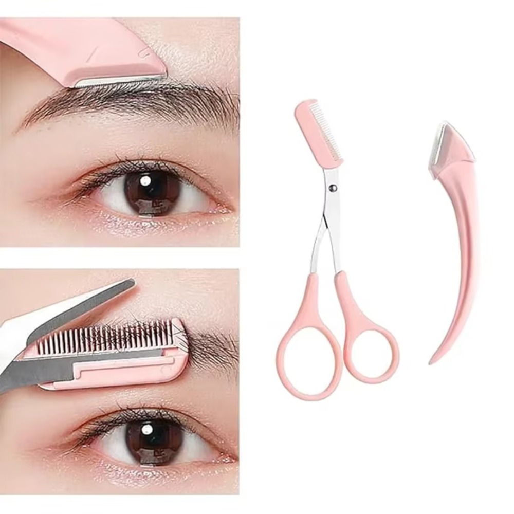 Eyebrow Trimmer Set Curved Raz - đánh giá và giá Mens Grooming Travel Kit