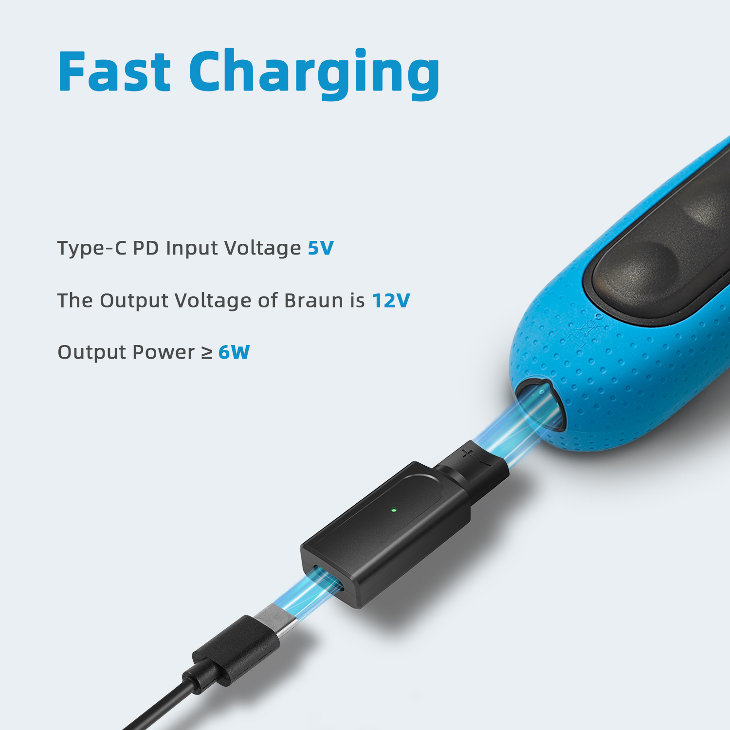 Brangdy 12V Type-C Shaver Adap - đánh giá và giá Electric Shaver Rotary